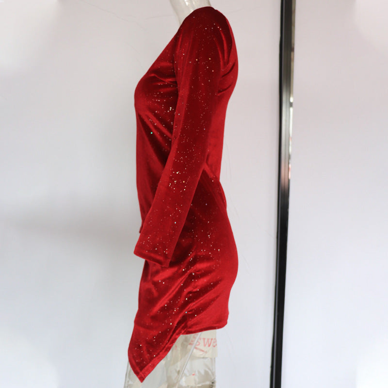 Robe minijupe fendue