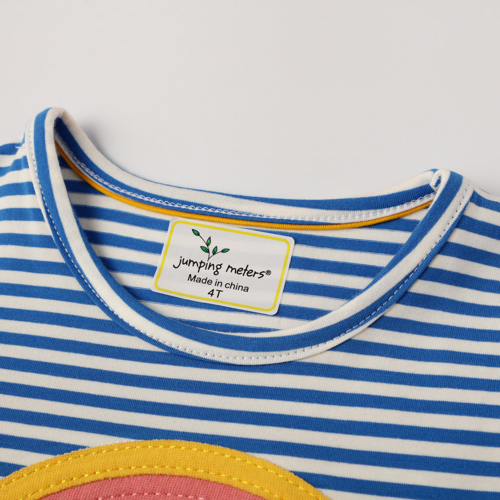 Vestido de estampado de tendencia casual de moda para niñas