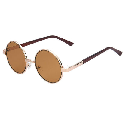 Flat Round Frame Sunglasses