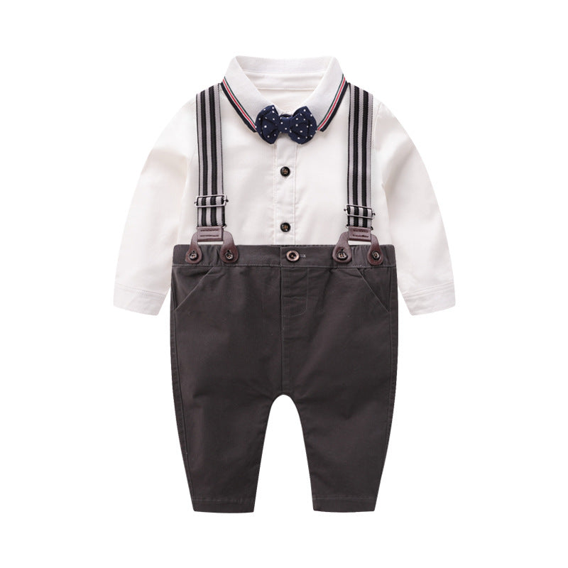 Bébé Bow Tie Gentleman Costume Vêtements