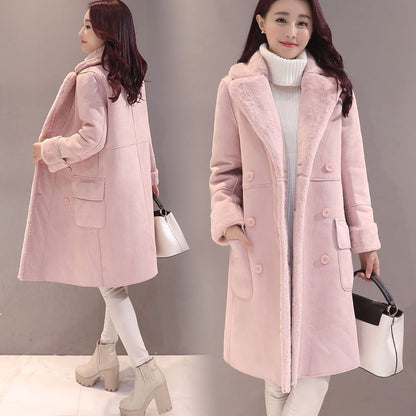 Women Lamb Wool Coat