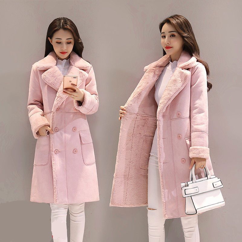 Women Lamb Wool Coat