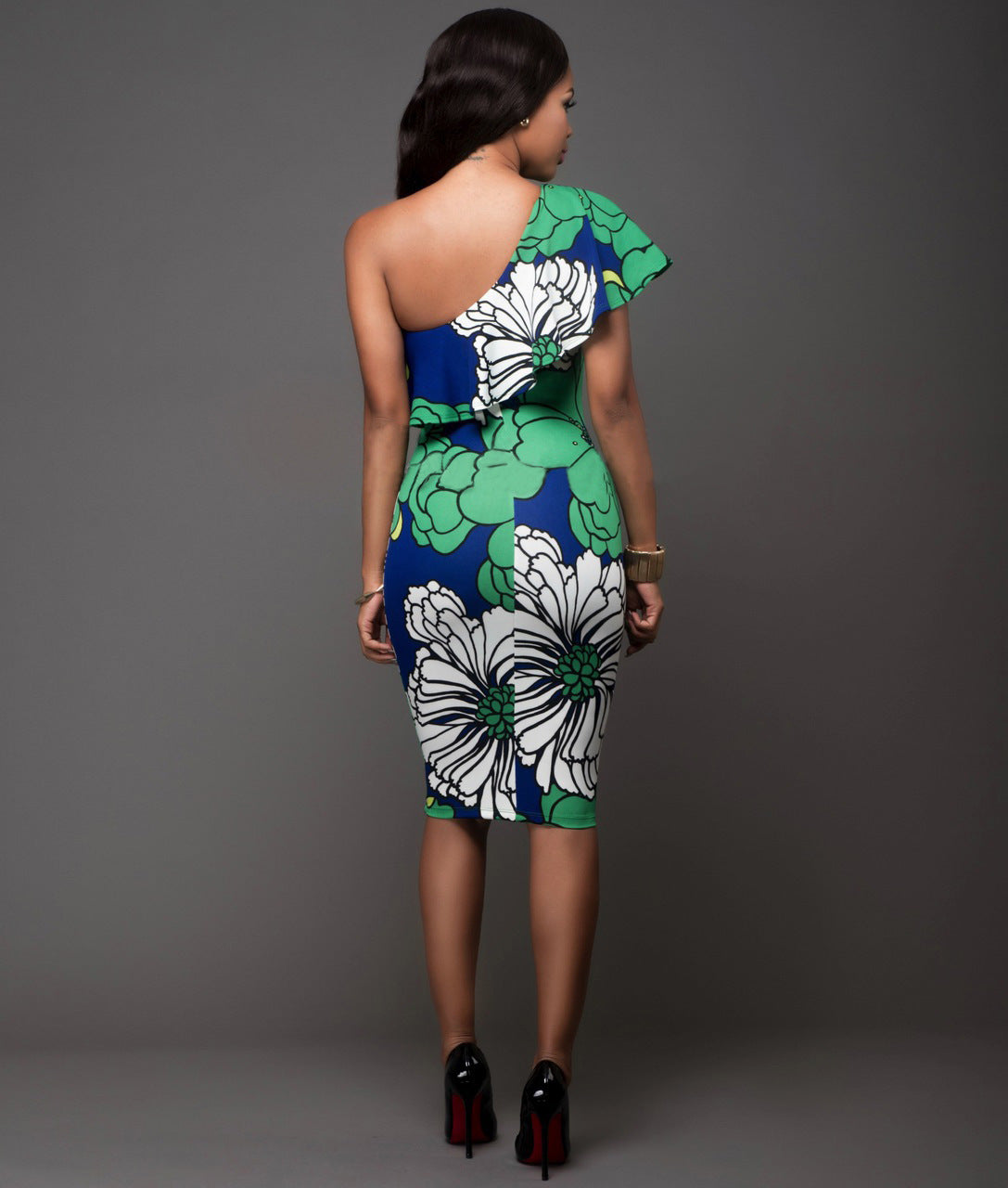 Women Print  Bandage Cocktail Dresses