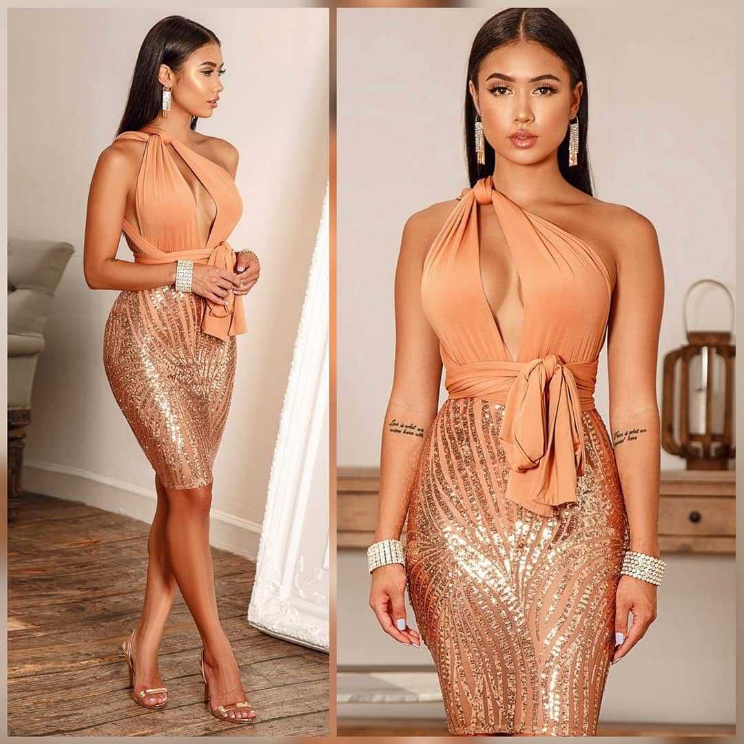 Nightclub sequin dress