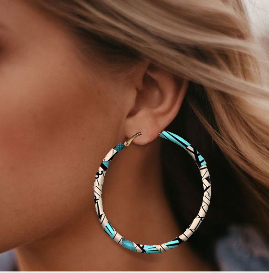 Tie-Dye Print Earring