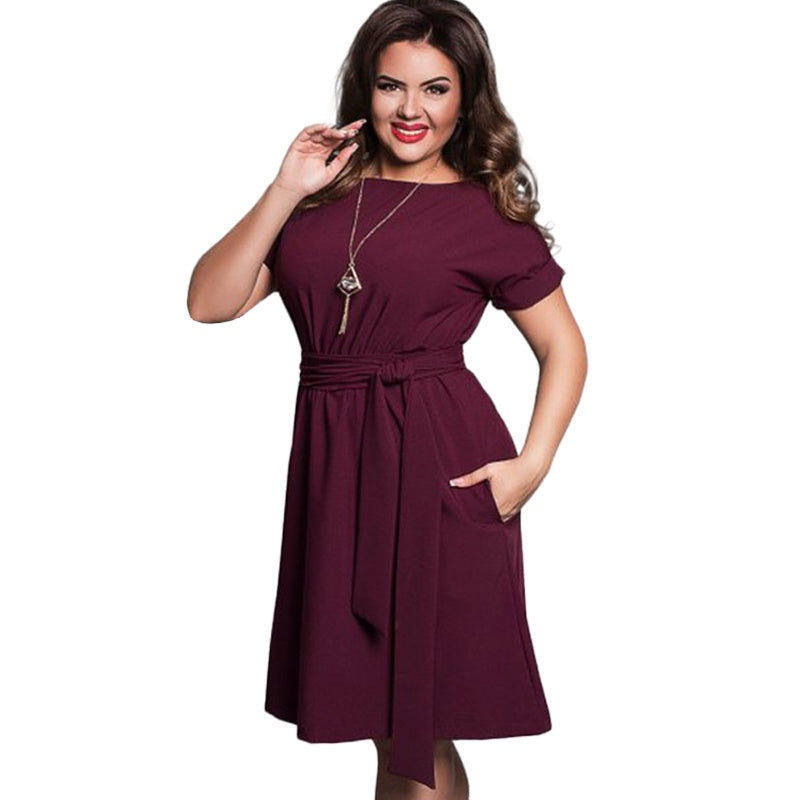 Robe décontractée grande taille pour femmes