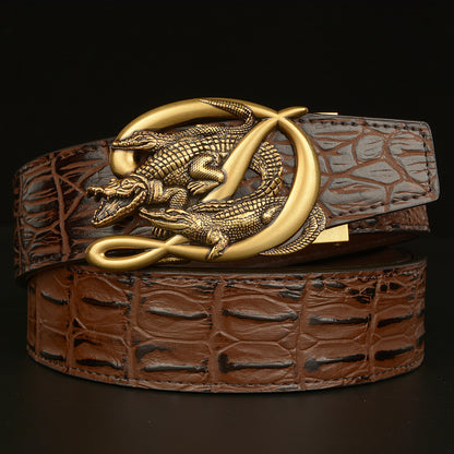 Crocodile Buckle Men Belt