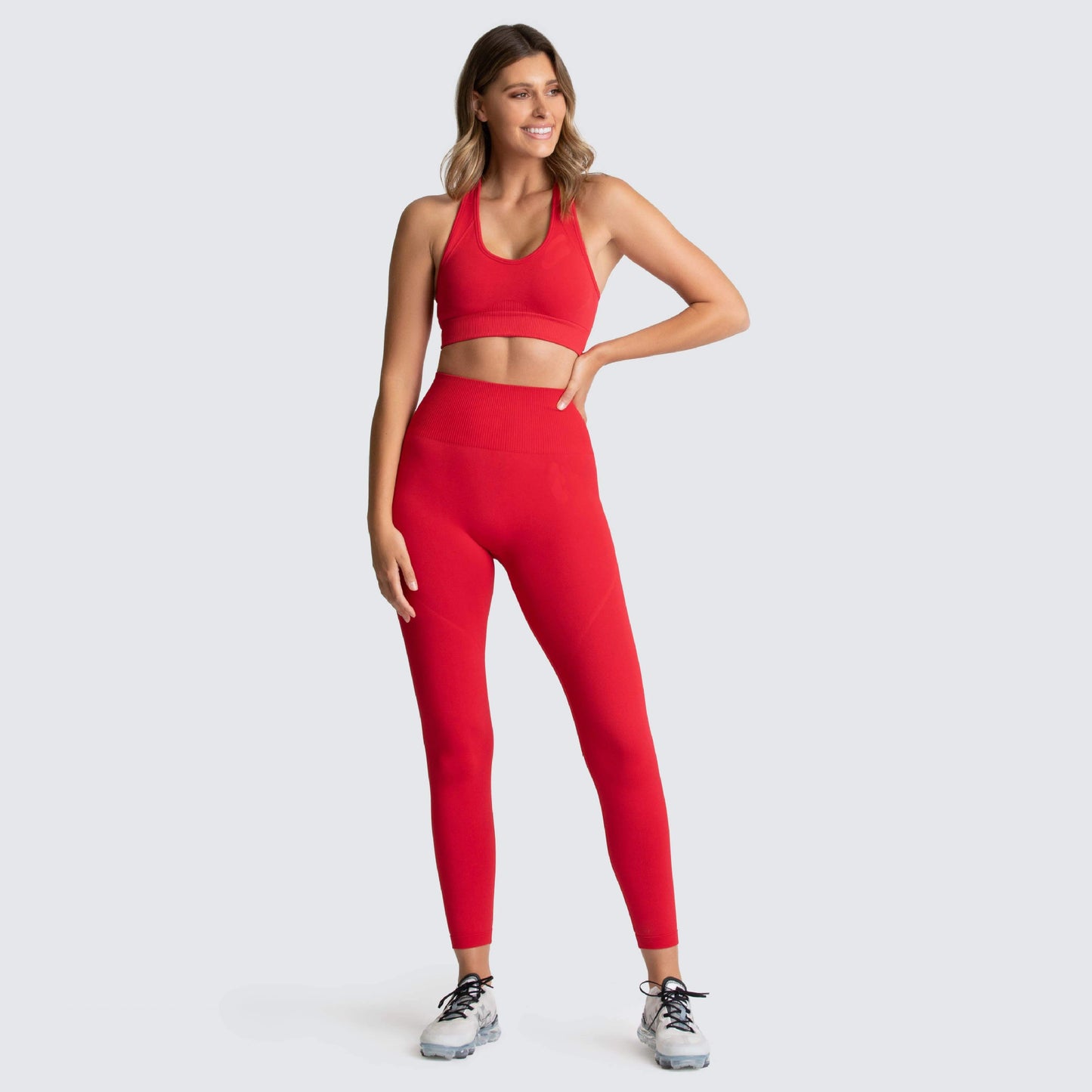 Ensemble de gymnastique sans couture Nylon Femme Sportswear