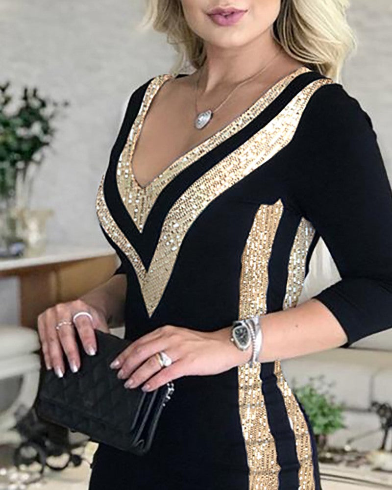 Robe à paillettes