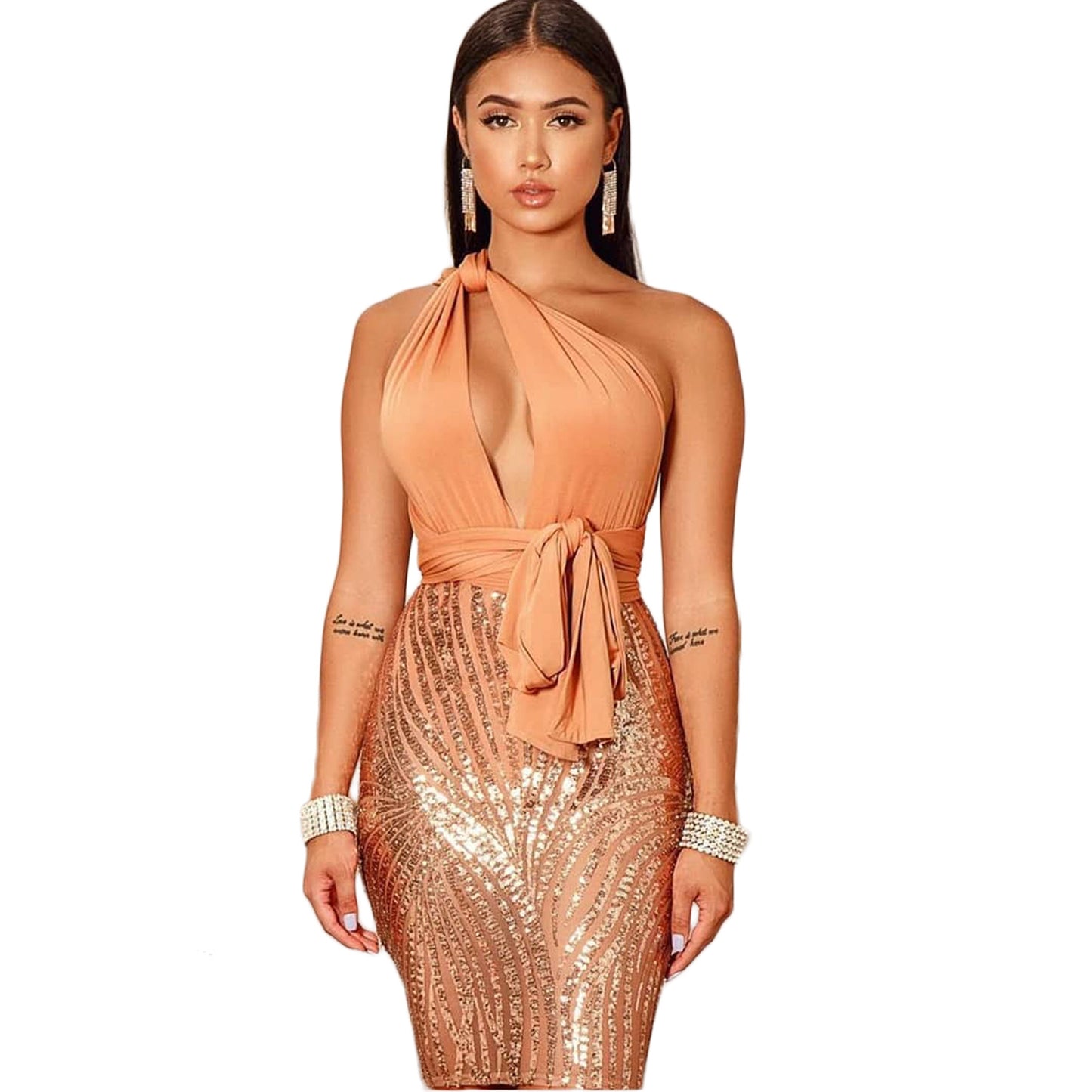 Nightclub sequin dress