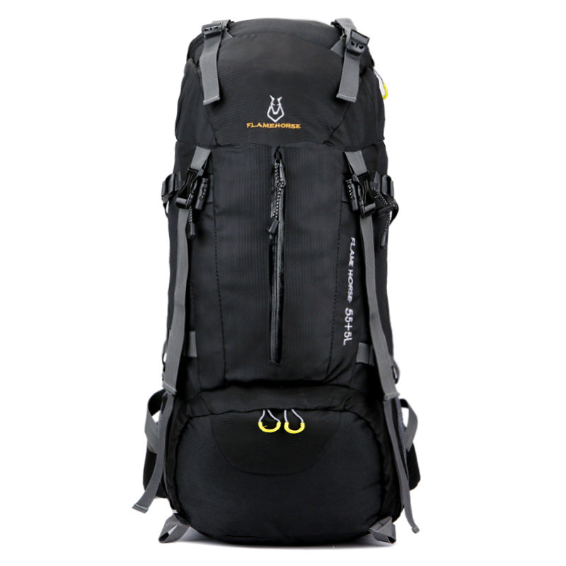 Mochila de viaje impermeable de nailon de gran capacidad para montañismo