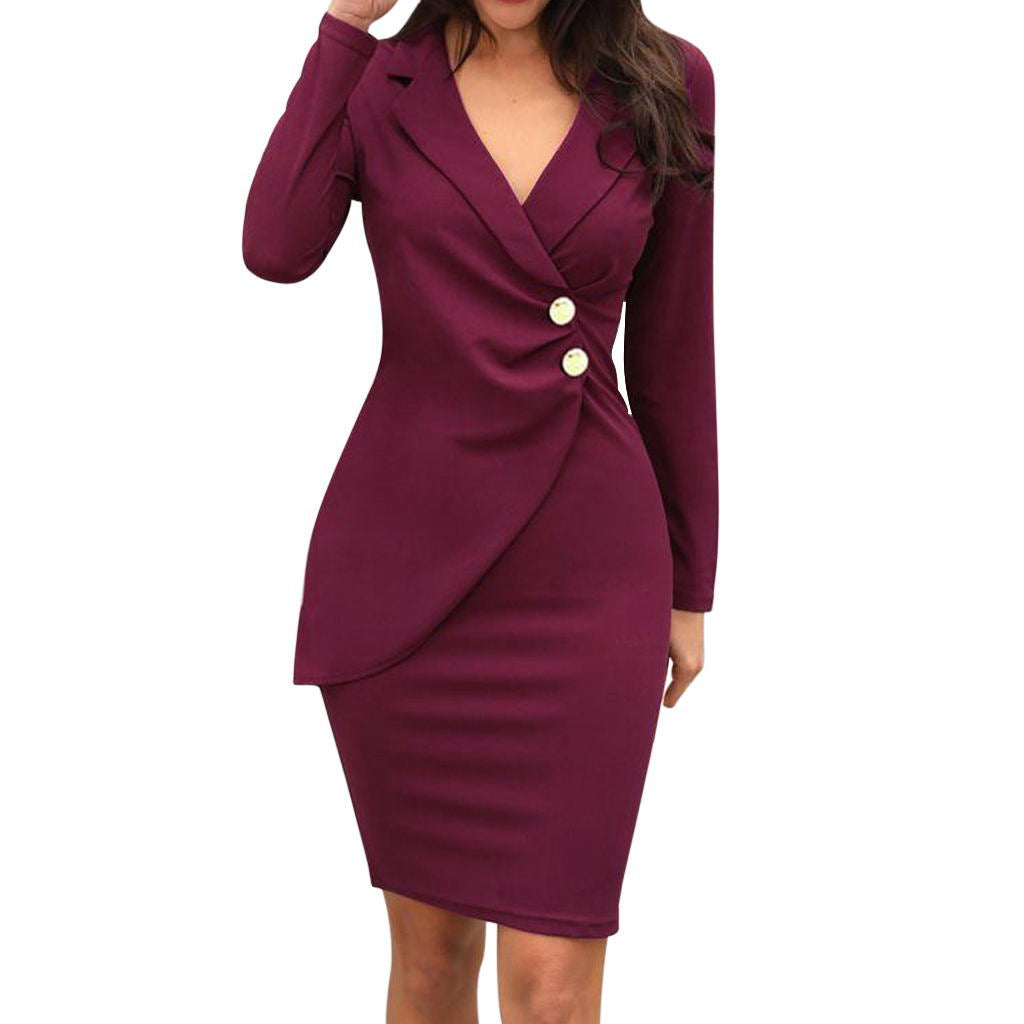 Pack Hip Casual Work Dress