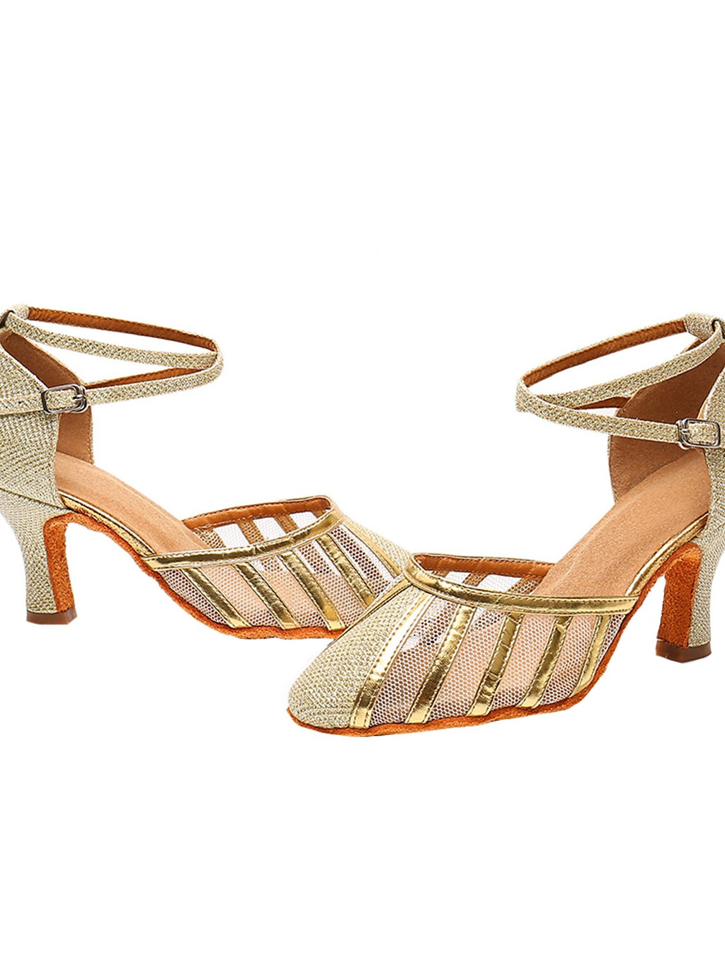 Zapatos de baile de tacón medio para mujer