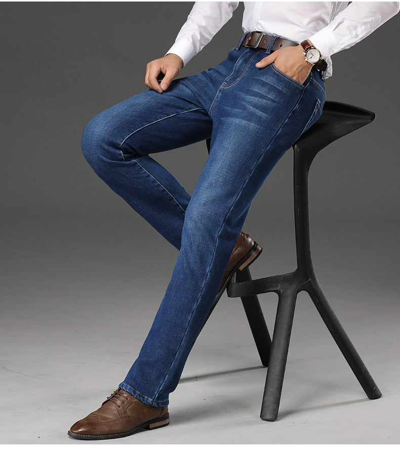 Fashion Straight Loose Thick Men's Jeans