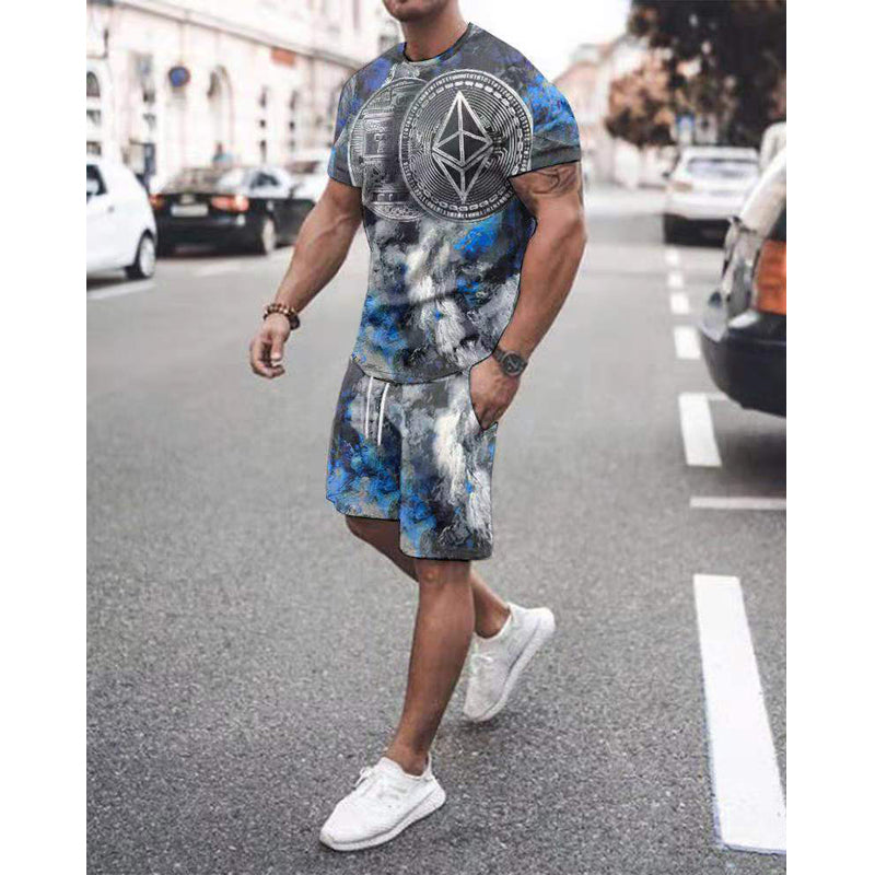 Striped Multicolor Two-Piece Suit