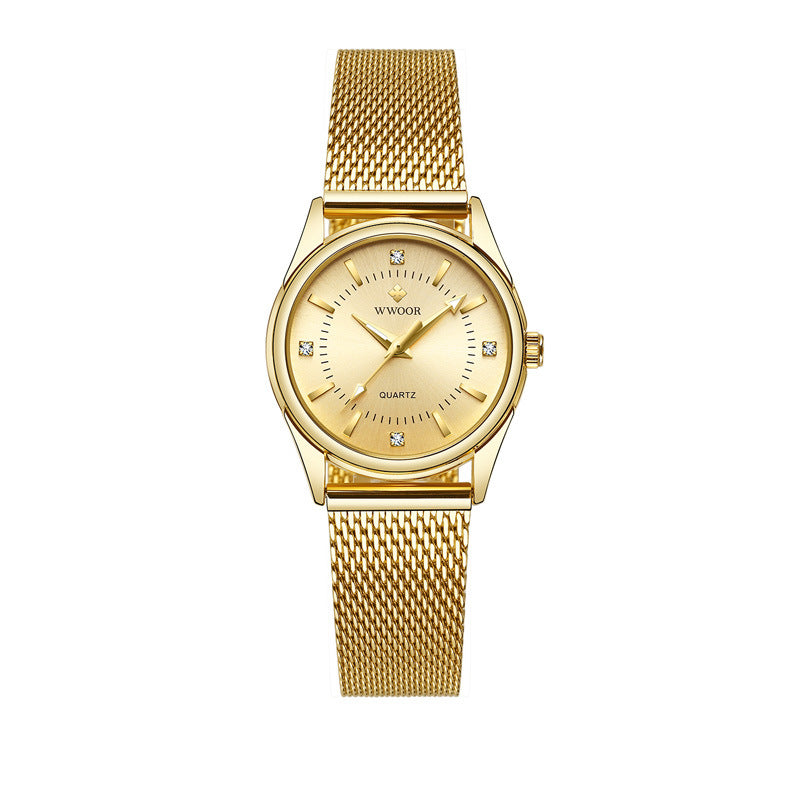 Women's Mesh Strap Waterproof Quartz Watch