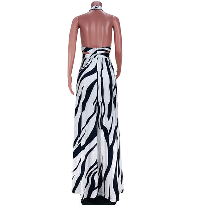 Back Pleated Maxi Dress