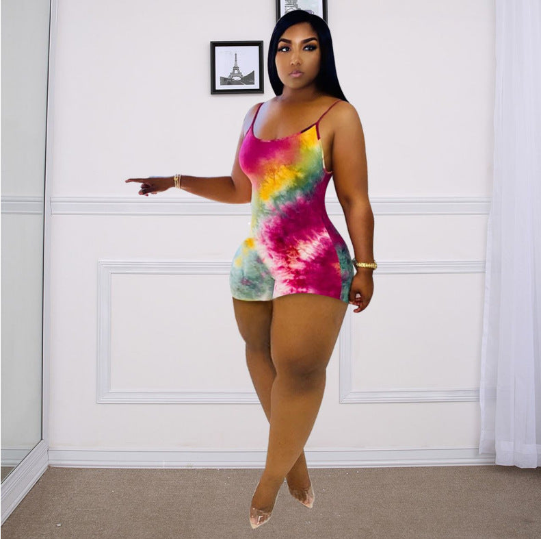 Mono de tirantes de chaleco de color degradado