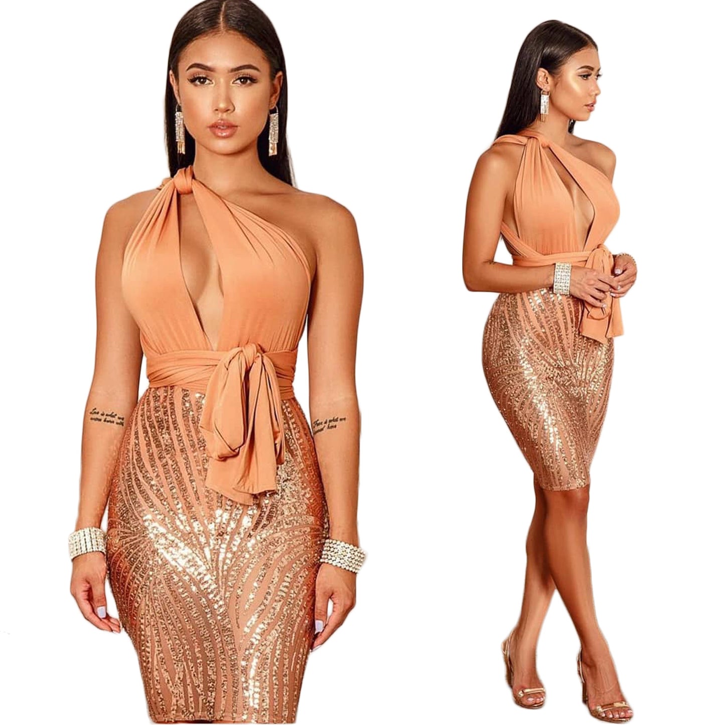 Nightclub sequin dress