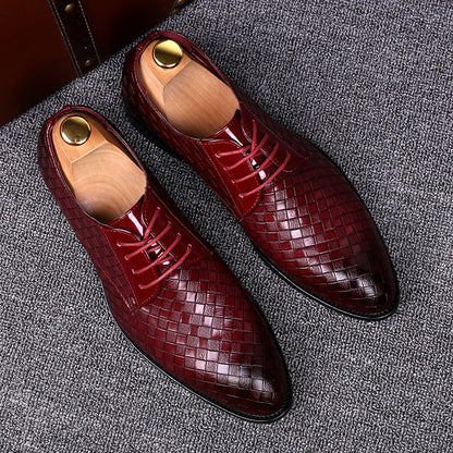 Zapatos estilo Oxfords formales y de negocios para hombres 