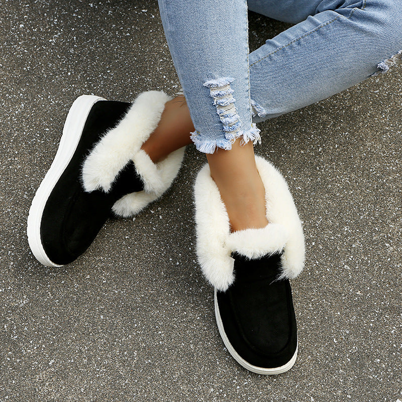 Women Plush Fur Ankle Boots