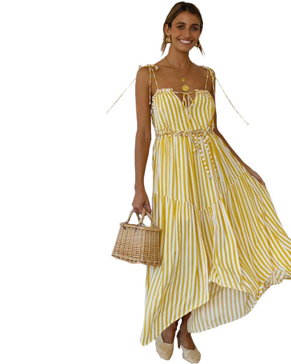 Striped Irregular Dress