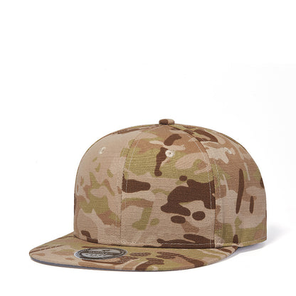 Gorra de hip hop verde militar de camuflaje Gorra de béisbol de moda europea y americana para hombres