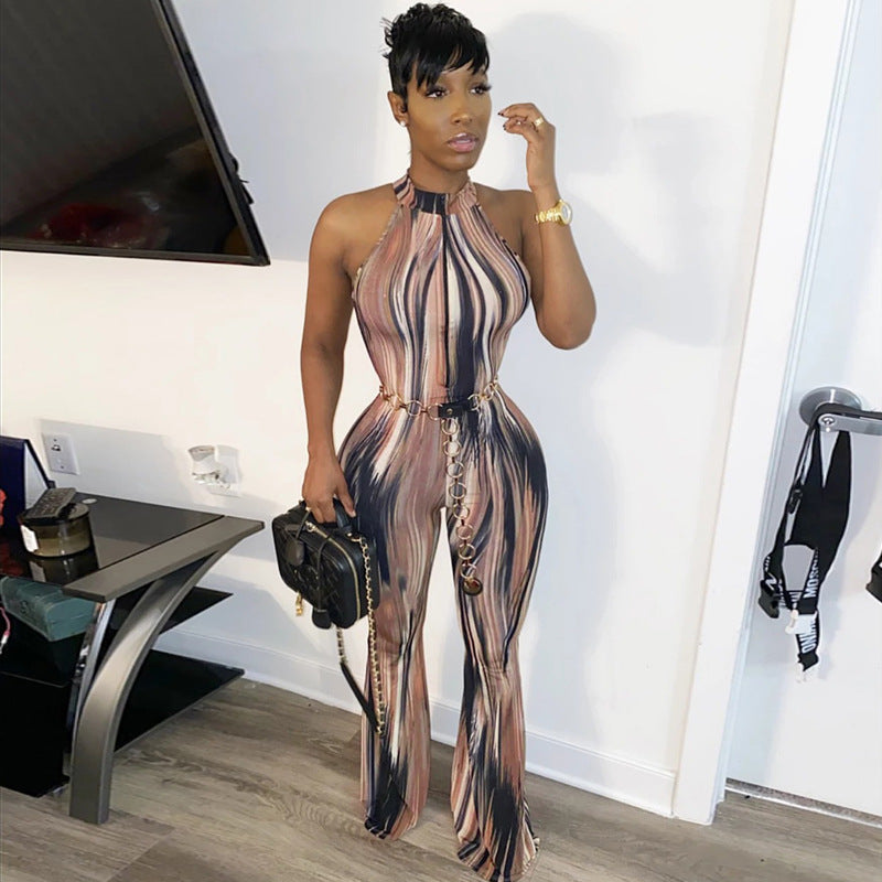 mono estampado halter