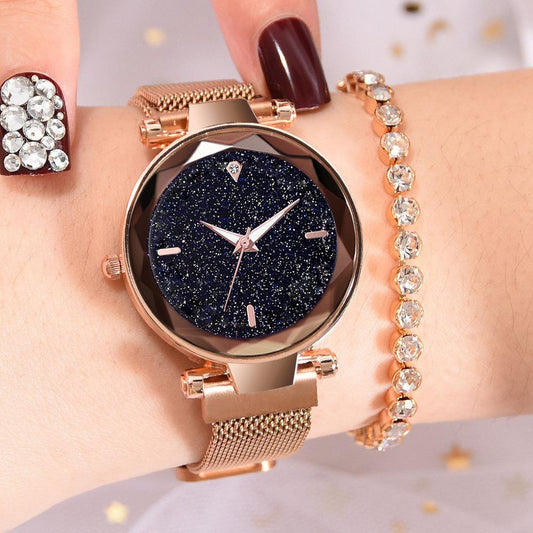 Luxury Diamond Rose Gold Women's Watch