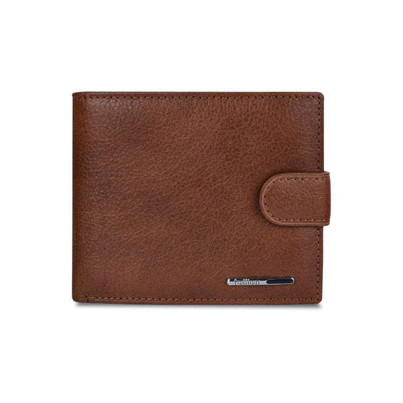 Men's Leather Wallet Multifunctional Short Men