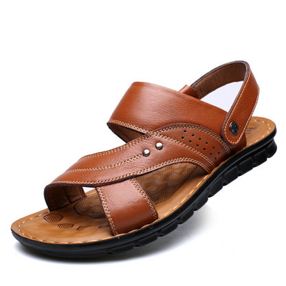 Sandalias de hombre Zapatos de playa de verano Diseño de correa trasera ajustable Zapatillas Diapositivas