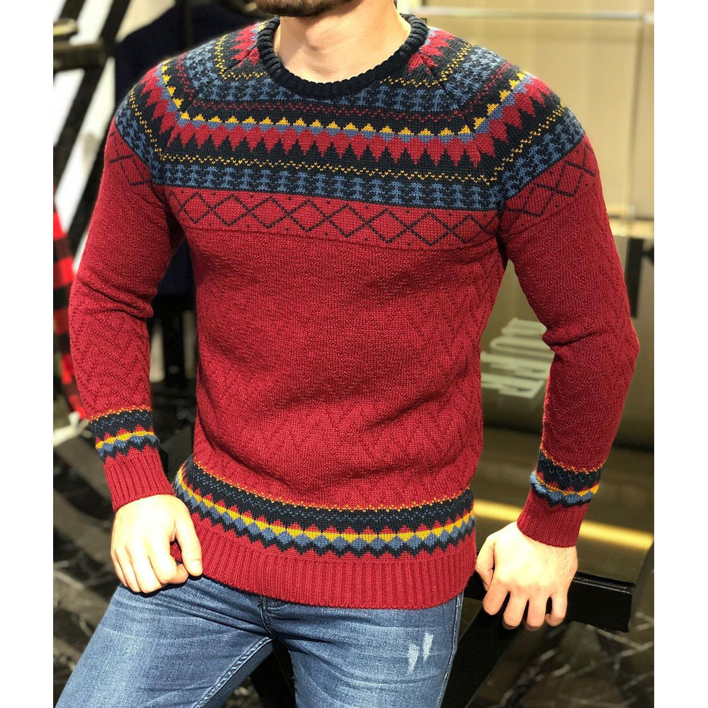 Jacquard Pullover Sweater Base