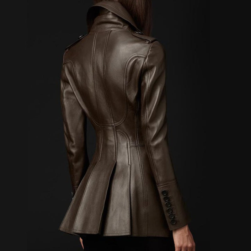 Manteau évasé mi-long Femme