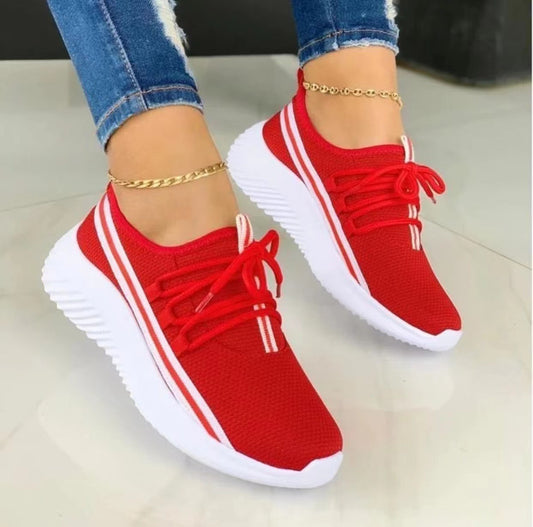 Women Sports Stripe Sneakers