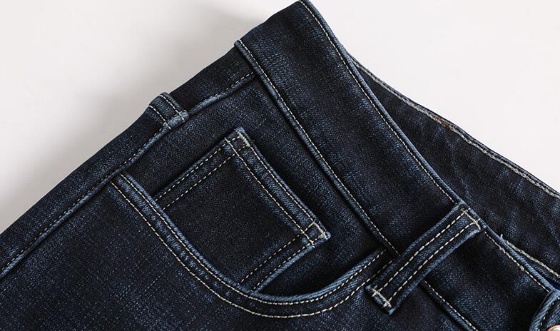 Jeans pour hommes épais et amples à la mode