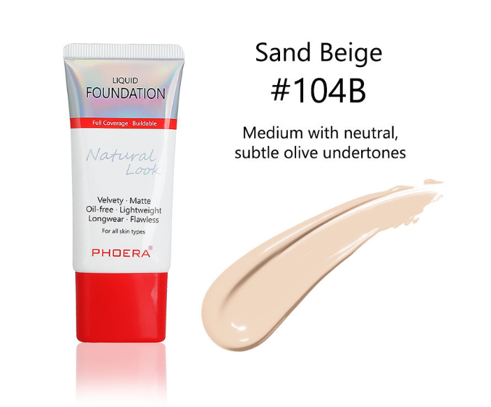 PHOERA Matte, Silky, Tube Liquid Foundation