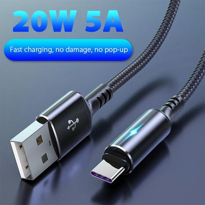 Cable USB tipo C para iPhone Huawei Xiaomi Redmi Samsung S20 S10 SP