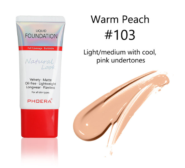 PHOERA Matte, Silky, Tube Liquid Foundation