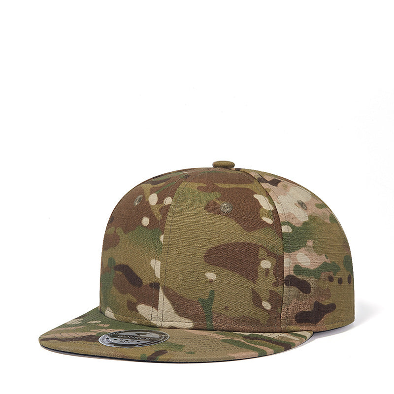 Gorra de hip hop verde militar de camuflaje Gorra de béisbol de moda europea y americana para hombres