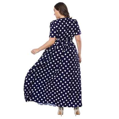 Robe à pois pour femme