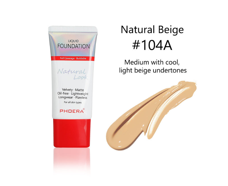 PHOERA Matte, Silky, Tube Liquid Foundation