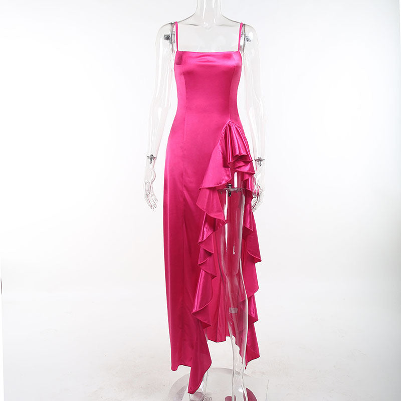 Elegant And  Evening Dress With Slit