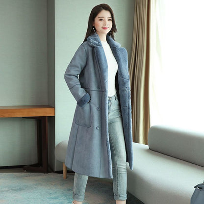 Women Lamb Wool Coat