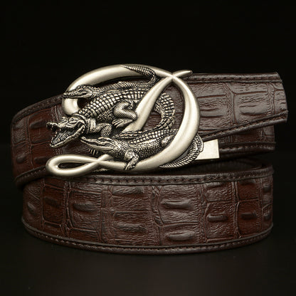 Crocodile Buckle Men Belt