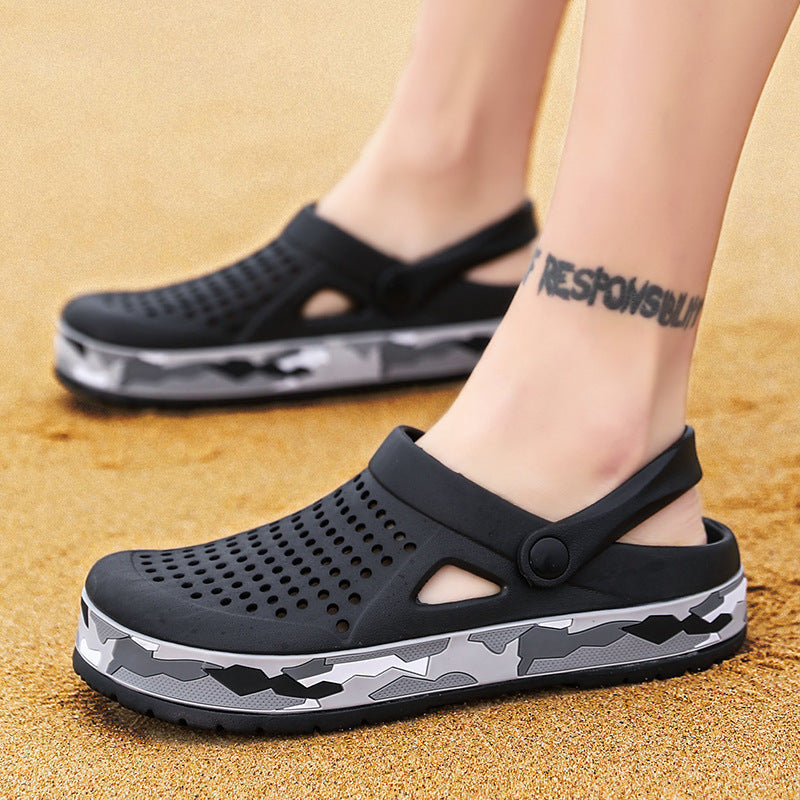 Mens Garden Clogs Mules Anti-Slip Water Shoes Breathable Sandals Outdoor Beach Shower Slippers