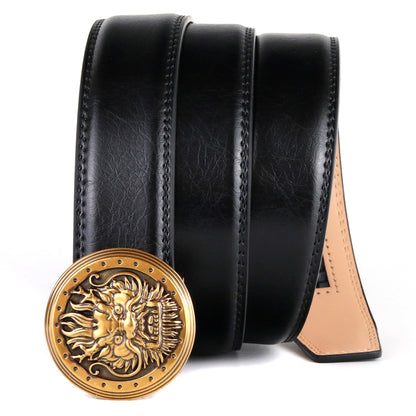 Men's Leather Fashion Automatic Buckle Belt