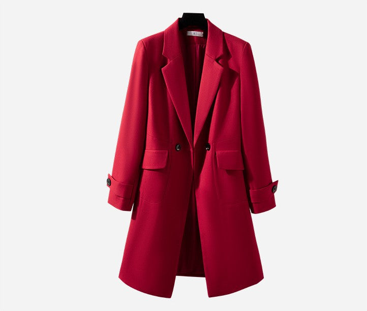 Women's Professional Long Suit Trench Coat