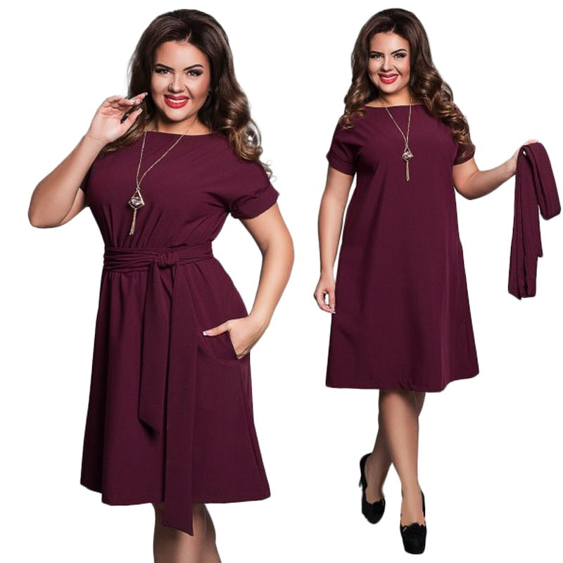 Robe décontractée grande taille pour femmes