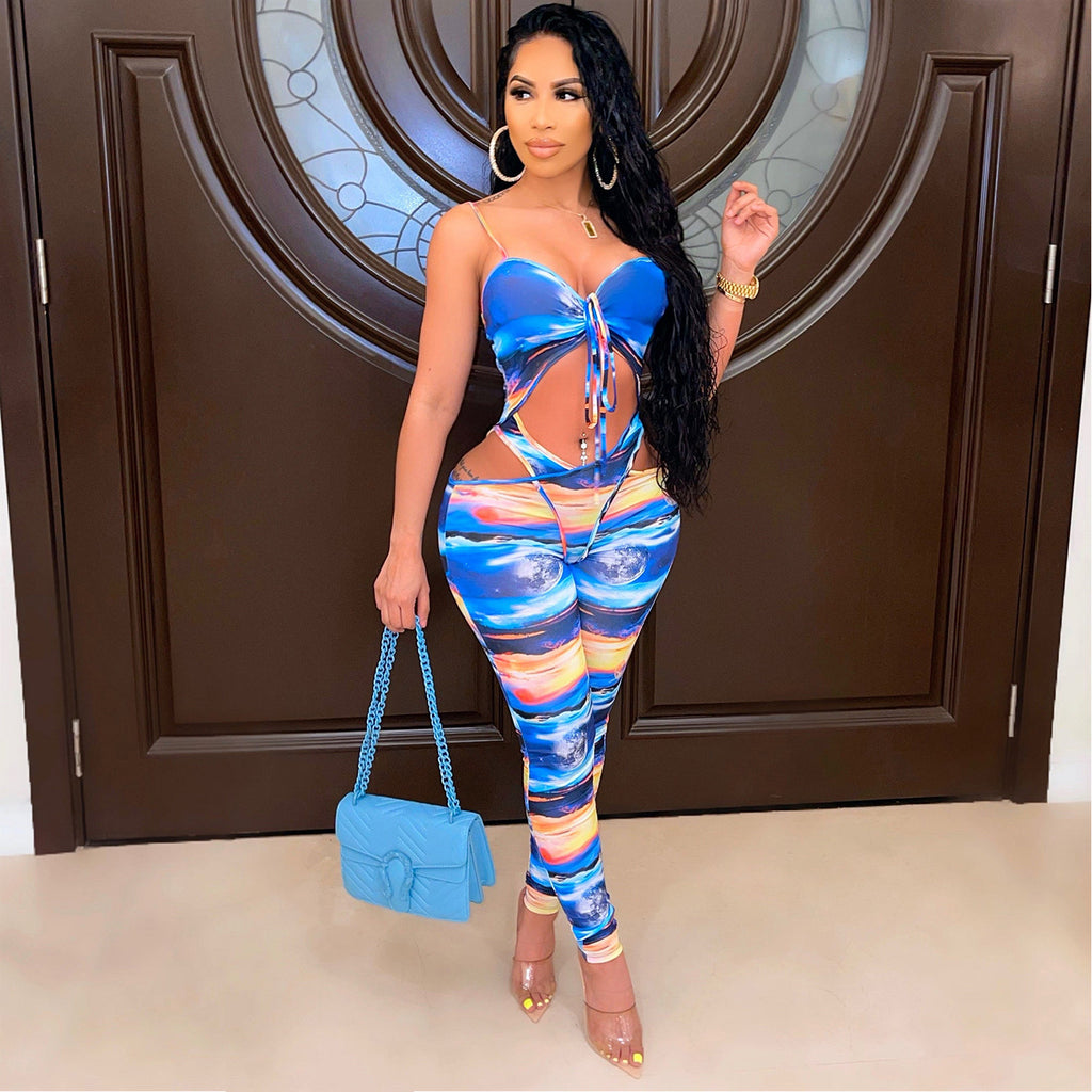 Mono recortado con estampado de seda de leche a la moda para mujer