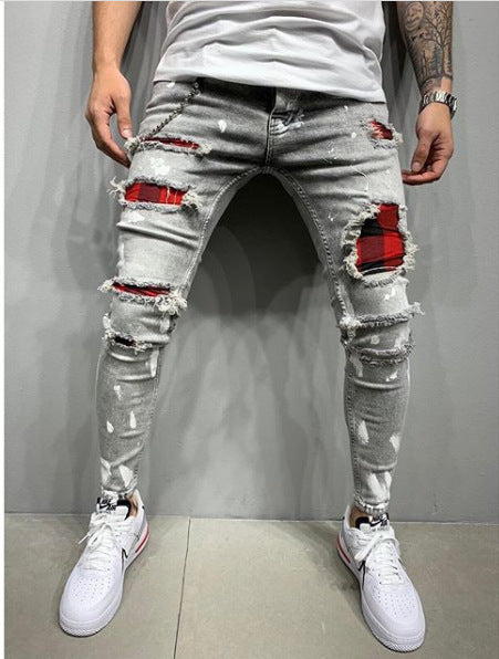 Jeans de peinture pour hommes